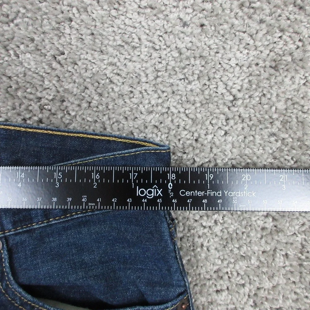 Levis Jeans Mens 36x32 Blue 514 Regular‎ Straight Whisker Faded Dark Denim Pants